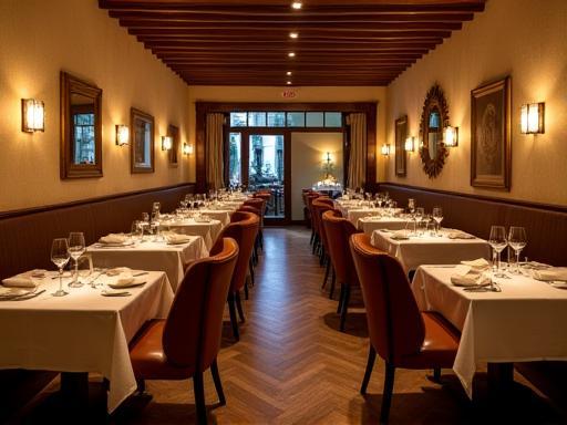 Inviting interior view of Ristorante Allegra Tavola with set tables